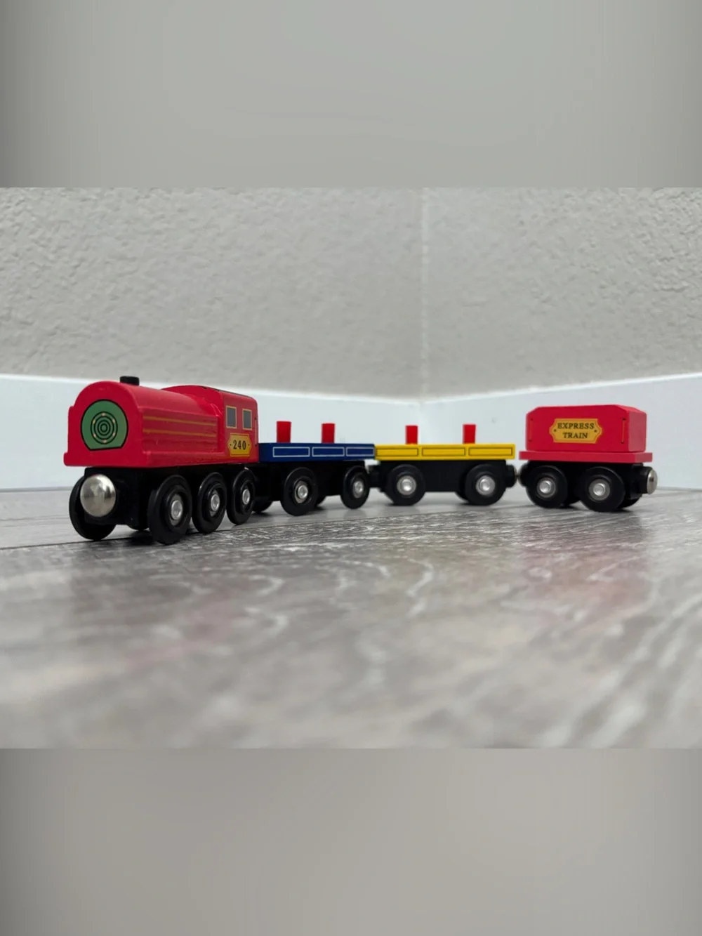 Wooden Red Melissa & Doug Train Set